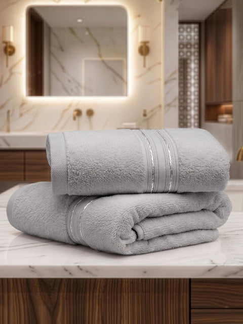 Lane Linen 100% Cotton 2 Piece Hand Towels Set 575 GSM Highly Absorbent and Soft
