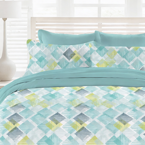 Colorado | 100% Cotton 120TC | Eco-friendly & Wrinkle-free | 3 piece (1 Bedsheet + 2 Pillow Covers) | Super King Bed Sheet Set
