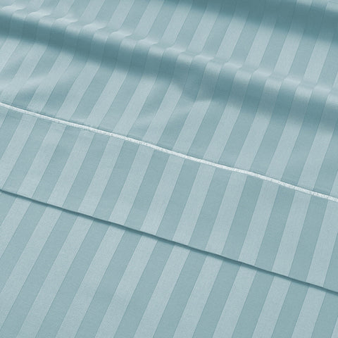 Starlite Blue Colour Bedsheet Stripe King 800TC 
