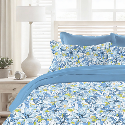 Colorado | 100% Cotton 120TC | Eco-friendly & Wrinkle-free | 3 piece (1 Bedsheet + 2 Pillow Covers) | Super King Bed Sheet Set