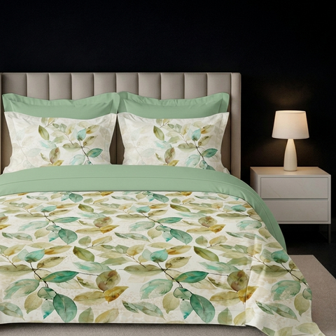 Pixel | 100% Cotton 250 TC Digitally Printed Sheet Set | 3 Piece (1 Bedsheet + 2 Pillow Cover) |Oeko-TEX Certified - King Size Bed Sheet Set