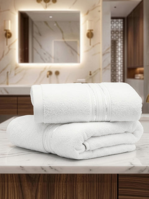 Lane Linen 100% Cotton 2 Piece Hand Towels Set 575 GSM Highly Absorbent and Soft