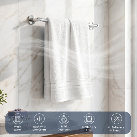 Lane Linen 100% Cotton Bath Towel | 575 Gsm | Ultra Soft Zero Twist Yarn