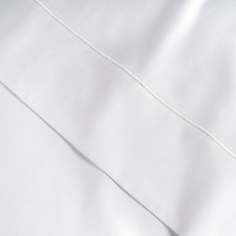 lane linen 100% egyptian cotton stripe king size bedsheet set - 800 tc, 5 Pc bedding set (1 bedsheet with 4 pillow case) - luxury satin weave cotton sheets (2.74m x 2.74m)#color_white