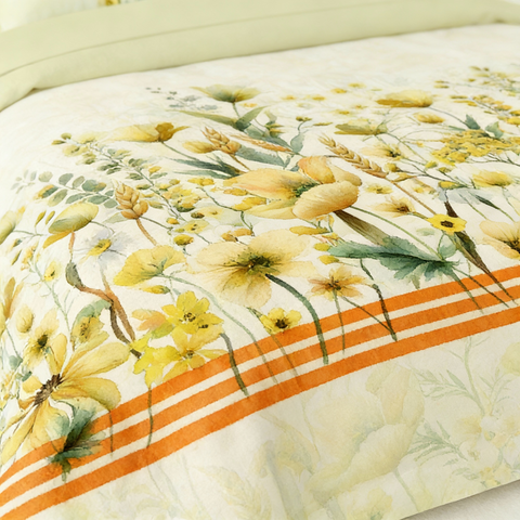 Pixel | 100% Cotton 250 TC Digitally Printed Sheet Set | 3 Piece (1 Bedsheet + 2 Pillow Cover) |Oeko-TEX Certified - King Size Bed Sheet Set