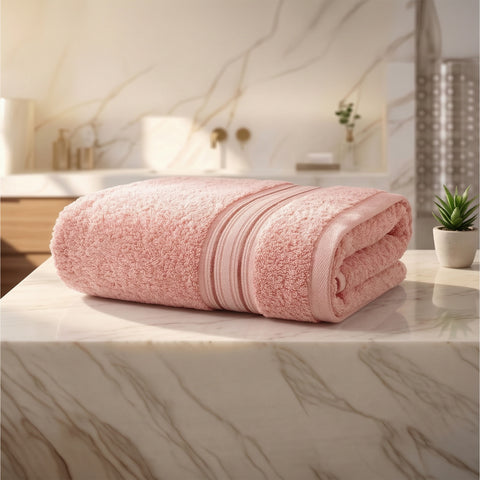Lane Linen 100% Cotton Bath Towel | 575 Gsm | Ultra Soft Zero Twist Yarn