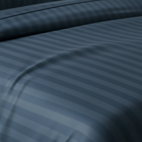 Galaxy | 100% Cotton 250 TC Damask Stripe | Eco-friendly & Wrinkle-free | 2 Piece (1 Bedsheet + 1 Pillow Covers) | Sateen Weave | Single Bed Sheet Set