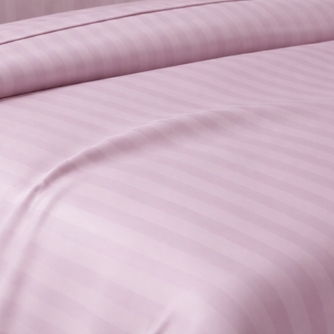 Galaxy | 100% Cotton 250 TC Damask Stripe | Eco-friendly & Wrinkle-free | 2 Piece (1 Bedsheet + 1 Pillow Covers) | Sateen Weave | Single Bed Sheet Set