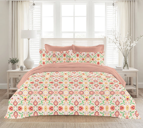 Colorado | 100% Cotton 120TC | Eco-friendly & Wrinkle-free | 3 piece (1 Bedsheet + 2 Pillow Covers) | Super King Bed Sheet Set