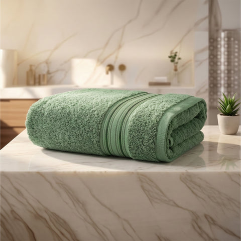 Lane Linen 100% Cotton Bath Towel | 575 Gsm | Ultra Soft Zero Twist Yarn