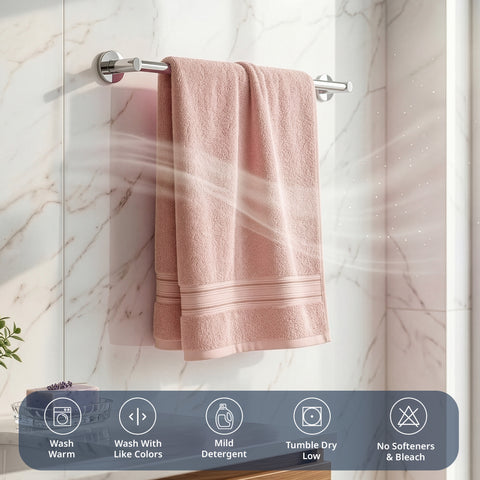Lane Linen 100% Cotton Bath Towel | 575 Gsm | Ultra Soft Zero Twist Yarn