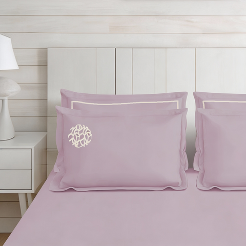 Riwayaat | 100% Cotton 300TC Embroidered Bedsheet | 3 Piece (1 Bedsheet + 2 Pillow Cover) | Artisan Lace | Super King