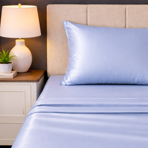 Satin Fantasy | 100% Cotton 250 TC | Eco-friendly & Wrinkle-free | 3 Piece (2 Bedsheet + 1 Pillow Covers) | Sateen Weave | Super King Bed Sheet Set