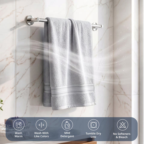 Lane Linen 100% Cotton Bath Towel | 575 Gsm | Ultra Soft Zero Twist Yarn