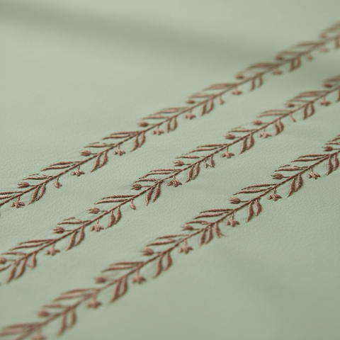 Thread Art | 100% Cotton 300TC Embroidered Bedsheet | 3 Piece (1 Bedsheet + 2 Pillow Cover) | Bell-Botta | Super King
