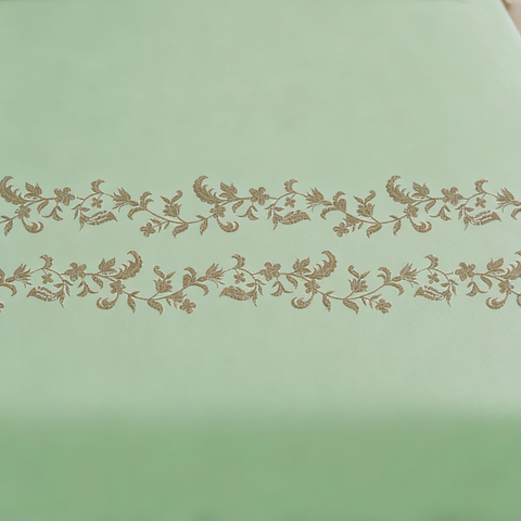 Thread Art | 100% Cotton 300TC Embroidered Bedsheet | 5 Piece (1 Bedsheet + 4 Pillow Cover) | Moonlit Flora | Super King