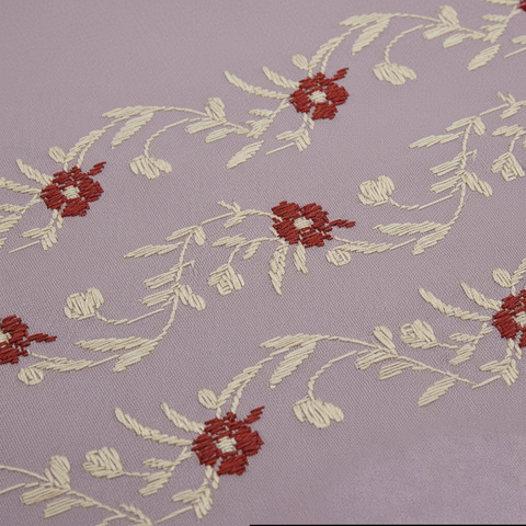 Thread Art | 100% Cotton 300TC Embroidered Bedsheet | 5 Piece (1 Bedsheet + 4 Pillow Cover) | Regal Bloom | Super King