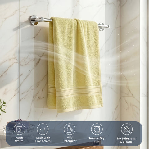 Lane Linen 100% Cotton Bath Towel | 575 Gsm | Ultra Soft Zero Twist Yarn